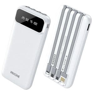 Powerbank 10000mAh con Pantalla y 4 Cables