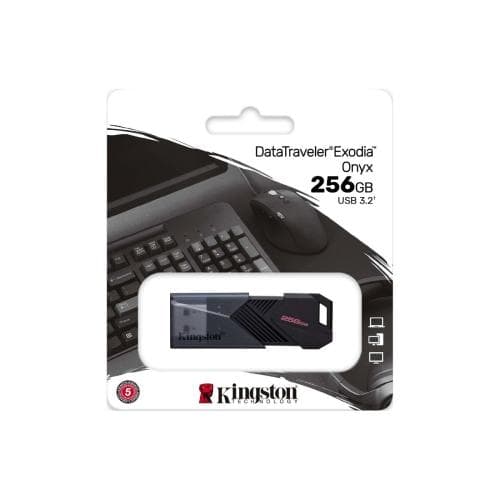 Memoria USB Kingston de 256GB 3.2 Exodia Onyx