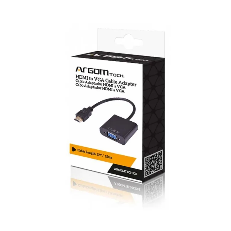 Adaptador de VGA a HDMI de 15 cms Argom