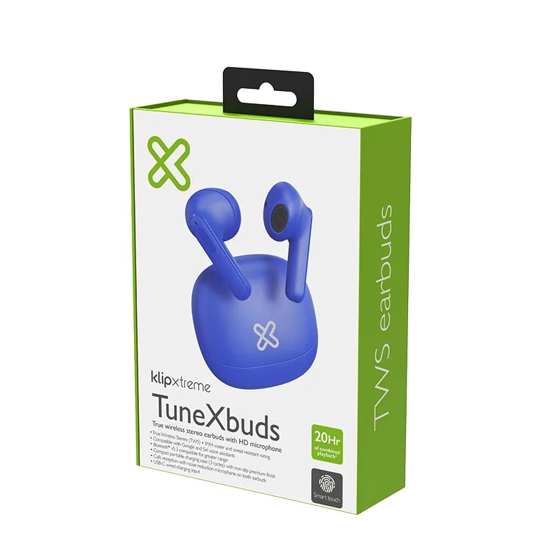 Audífonos Bluetooth KlipXtreme TuneXBuds Resistentes al Agua